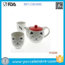 Cute Cat Keramik Tasse und Teekanne Tee-Set